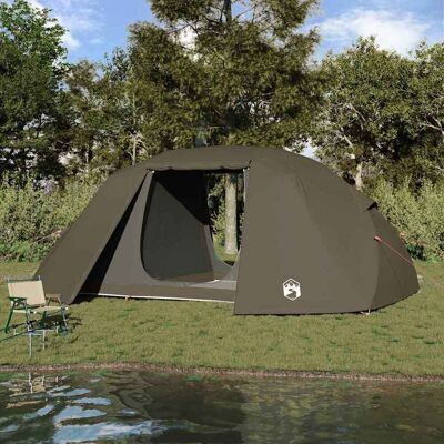 vidaXL Angelzelt Braun 514 x 465 x 187 cm Polyester und Fiberglas vidaXL Angelzelt Braun 514 x 465 x 187 cm Polyester und Fiberglas