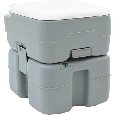 vidaXL Camping-Toilette Grau 41,5 x 36,5 x 42 cm vidaXL Camping-Toilette Grau 41,5 x 36,5 x 42 cm