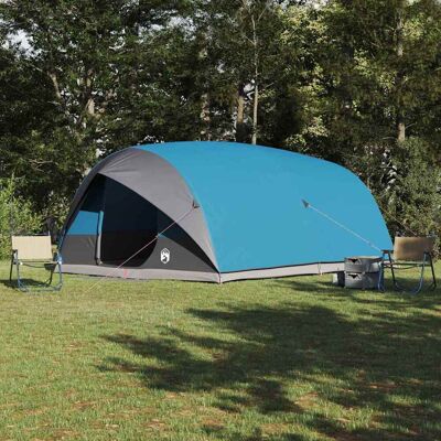 vidaXL Tunnelzelt mit Dach mit Speicher Blau 500 x 348 x 200 cm Taft vidaXL Tunnelzelt mit Dach mit Speicher Blau 500 x 348 x 200 cm Taft
