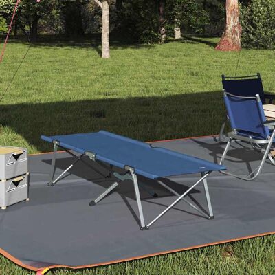 vidaXL Klapp Schlafbett fürs Camping Blau 194 x 62,5 x 42,5 cm vidaXL Klapp Schlafbett fürs Camping Blau 194 x 62,5 x 42,5 cm