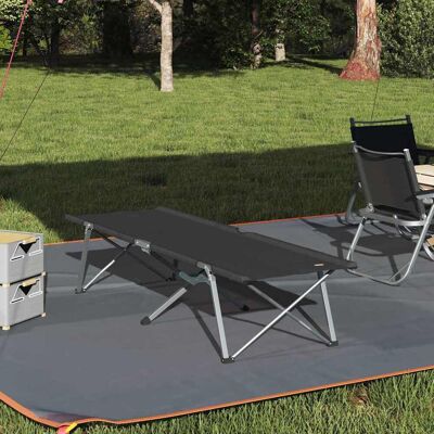 vidaXL Klapp Schlafbett fürs Camping Schwarz 194 x 62,5 x 42,5 cm vidaXL Klapp Schlafbett fürs Camping Schwarz 194 x 62,5 x 42,5 cm