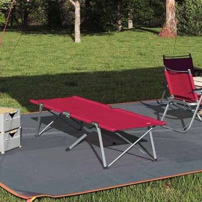 vidaXL Klapp Schlafbett fürs Camping Rot 194 x 62,5 x 42,5 cm vidaXL Klapp Schlafbett fürs Camping Rot 194 x 62,5 x 42,5 cm