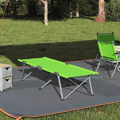 vidaXL Klapp Schlafbett fürs Camping Grün 194 x 62,5 x 42,5 cm vidaXL Klapp Schlafbett fürs Camping Grün 194 x 62,5 x 42,5 cm