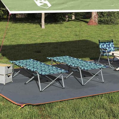 vidaXL Klapp Schlafbett fürs Camping 2 pcs Wald 194 x 62,5 x 42,5 cm vidaXL Klapp Schlafbett fürs Camping 2 pcs Wald 194 x 62,5 x 42,5 cm