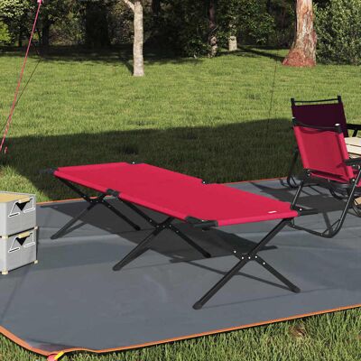 vidaXL Klapp Schlafbett fürs Camping Rot 210 x 80 x 46 cm Oxford-stoff vidaXL Klapp Schlafbett fürs Camping Rot 210 x 80 x 46 cm Oxford-stoff