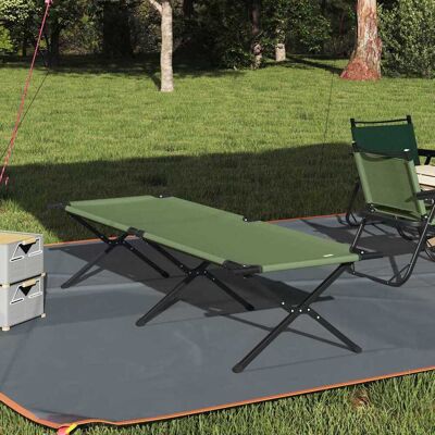 vidaXL Klapp Schlafbett fürs Camping Grün 210 x 80 x 46 cm vidaXL Klapp Schlafbett fürs Camping Grün 210 x 80 x 46 cm