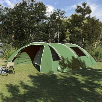 vidaXL Tunnelzelt für 6 Personen Grün und Weiß 700 x 590 x 215 cm vidaXL Tunnelzelt für 6 Personen Grün und Weiß 700 x 590 x 215 cm
