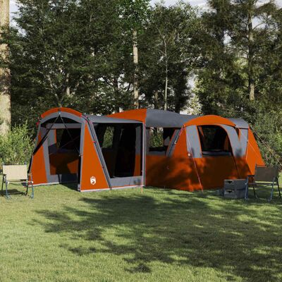 vidaXL Familienzelt für 20 Personen Grau und Orange 745 x 700 x 217 cm vidaXL Familienzelt für 20 Personen Grau und Orange 745 x 700 x 217 cm