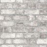 Noordwand Homestyle Tapete Homestyle Brick Wall Grau und Cremeweiß