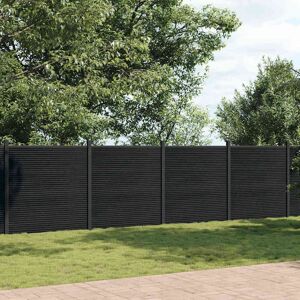 vidaXL Zaunpaneel Grau 1391x186 cm WPC - Zaunpaneel vidaXL Zaunpaneel Grau 1391x186 cm WPC - Zaunpaneel