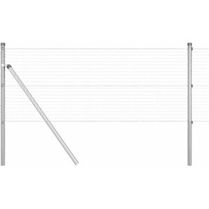 vidaXL Verzinkter Stahzaun mit 7 Pfosten 0,6x10 m vidaXL Verzinkter Stahzaun mit 7 Pfosten 0,6x10 m