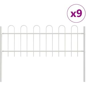 Vidaxl Gartenzäun mit Bogen oben - Stahl 15,3x0,6 m Vidaxl Gartenzäun mit Bogen oben - Stahl 15,3x0,6 m