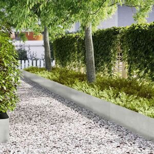 vidaXL Set mit 3 Edelstahl 50 cm Langlebig Gartenbegrenzung Silver - Gartenzaun vidaXL Set mit 3 Edelstahl 50 cm Langlebig Gartenbegrenzung Silver - Gartenzaun
