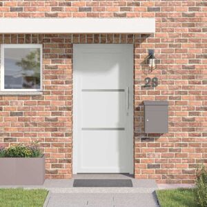 vidaXL Vordertür Weiß PVC