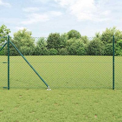 vidaXL Maschendrahtzaun mit Stacheln 10 x 1,2 m Grün Netz vidaXL Maschendrahtzaun mit Stacheln 10 x 1,2 m Grün Netz