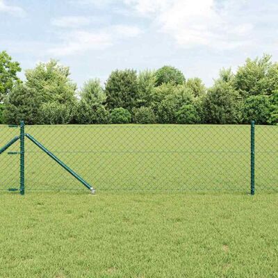 vidaXL Maschendrahtzaun mit Stacheln 10 x 0,4 m Grün Netz vidaXL Maschendrahtzaun mit Stacheln 10 x 0,4 m Grün Netz