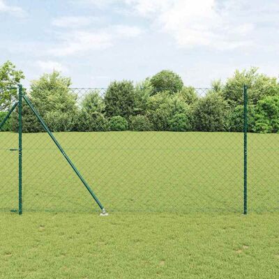 vidaXL Maschendrahtzaun mit Stacheln 10 x 1,6 m Grün Netz vidaXL Maschendrahtzaun mit Stacheln 10 x 1,6 m Grün Netz