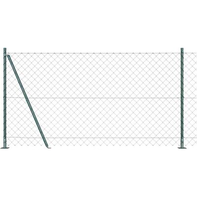 vidaXL Maschendrahtzaun mit Betonsockel 10 x 1,2 m Grün Netz vidaXL Maschendrahtzaun mit Betonsockel 10 x 1,2 m Grün Netz