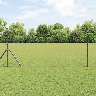 vidaXL Bodenmontierter Sechseckzaun 10 x 0,6 m PVC-beschichteter Stahl vidaXL Bodenmontierter Sechseckzaun 10 x 0,6 m PVC-beschichteter Stahl