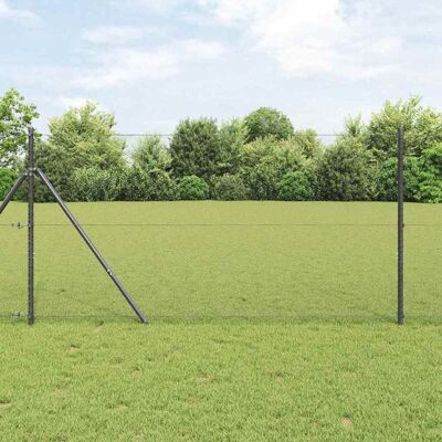 vidaXL Bodenmontierter Sechseckzaun 10 x 1,4 m PVC-beschichteter Stahl vidaXL Bodenmontierter Sechseckzaun 10 x 1,4 m PVC-beschichteter Stahl