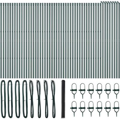 vidaXL Bodenmontierter Sechseckzaun 100 x 1,6 m Grau Netz vidaXL Bodenmontierter Sechseckzaun 100 x 1,6 m Grau Netz