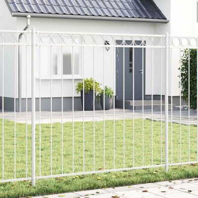 vidaXL Gartenzaun Paneel Weiß 1,7x1,5 m - Gartenzaun Paneel vidaXL Gartenzaun Paneel Weiß 1,7x1,5 m - Gartenzaun Paneel