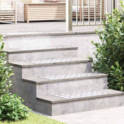vidaXL Treppe Tritt Rechtwinklig 4 pcs Silber 60 x 30 cm Aluminium vidaXL Treppe Tritt Rechtwinklig 4 pcs Silber 60 x 30 cm Aluminium