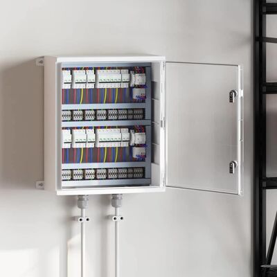 vidaXL Steuerungsschrank Grau 57 x 23 x 60 cm ABS Kunststoff vidaXL Steuerungsschrank Grau 57 x 23 x 60 cm ABS Kunststoff