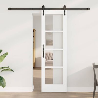 vidaXL Schiebetür Weiß und Schwarz 61 x 198,5 cm vidaXL Schiebetür Weiß und Schwarz 61 x 198,5 cm
