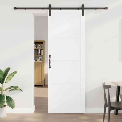 vidaXL Schiebetür Weiß 83 x 232 cm Massives Kiefernholz vidaXL Schiebetür Weiß 83 x 232 cm Massives Kiefernholz