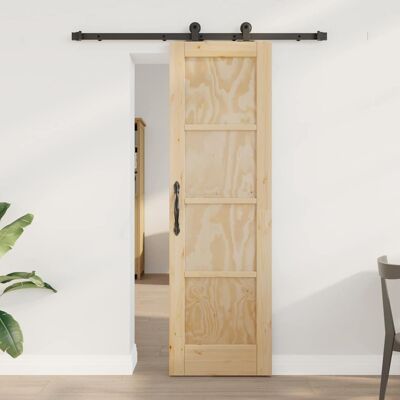 vidaXL Schiebetür ORKDAL Braun 61 x 198,5 cm Massives Kiefernholz vidaXL Schiebetür ORKDAL Braun 61 x 198,5 cm Massives Kiefernholz