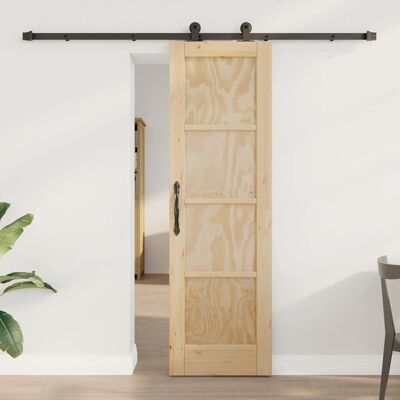 vidaXL Schiebetür ORKDAL Braun 61 x 198,5 cm Massives Kiefernholz vidaXL Schiebetür ORKDAL Braun 61 x 198,5 cm Massives Kiefernholz