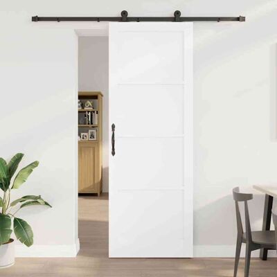 vidaXL Schiebetür ORKDAL Weiß 83 x 232 cm Massives Kiefernholz vidaXL Schiebetür ORKDAL Weiß 83 x 232 cm Massives Kiefernholz