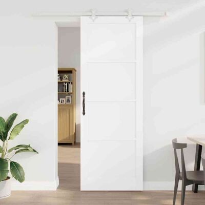 vidaXL Schiebetür Weiß 83 x 232 cm Massives Kiefernholz vidaXL Schiebetür Weiß 83 x 232 cm Massives Kiefernholz