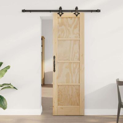 vidaXL Schiebetür ORKDAL Braun 61 x 198,5 cm Massives Kiefernholz vidaXL Schiebetür ORKDAL Braun 61 x 198,5 cm Massives Kiefernholz