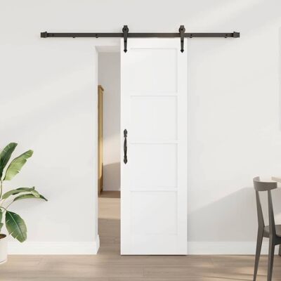 vidaXL Schiebetür ORKDAL Weiß 61 x 198,5 cm Massives Kiefernholz vidaXL Schiebetür ORKDAL Weiß 61 x 198,5 cm Massives Kiefernholz