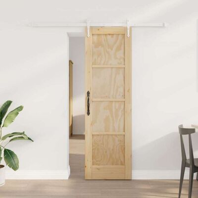 vidaXL Schiebetür ORKDAL Braun 61 x 198,5 cm Massives Kiefernholz vidaXL Schiebetür ORKDAL Braun 61 x 198,5 cm Massives Kiefernholz