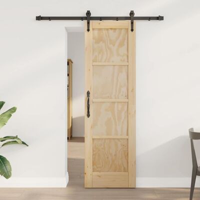 vidaXL Schiebetür ORKDAL Braun 61 x 198,5 cm Massives Kiefernholz vidaXL Schiebetür ORKDAL Braun 61 x 198,5 cm Massives Kiefernholz