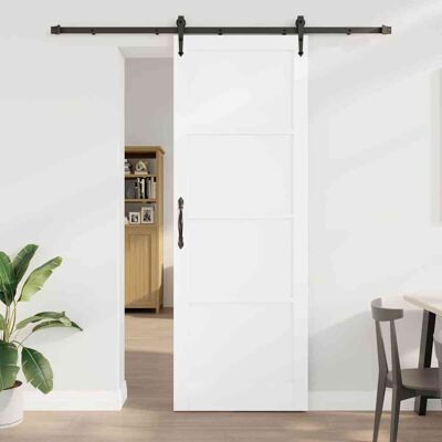 vidaXL Schiebetür ORKDAL Weiß 83 x 232 cm Massives Kiefernholz vidaXL Schiebetür ORKDAL Weiß 83 x 232 cm Massives Kiefernholz