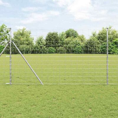 vidaXL Wildzaun Feuerverzinkt 1000 x 140 x 0.18 cm Eisen vidaXL Wildzaun Feuerverzinkt 1000 x 140 x 0.18 cm Eisen