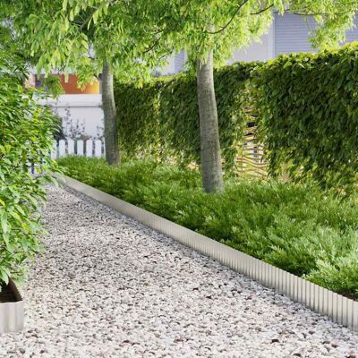 vidaXL Rasenrand Silber 1000 x 20 x 0,03 cm vidaXL Rasenrand Silber 1000 x 20 x 0,03 cm