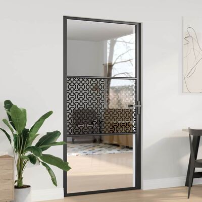 vidaXL Glastür Schwarz 102,5 x 3,5 x 201,5 cm Aluminium vidaXL Glastür Schwarz 102,5 x 3,5 x 201,5 cm Aluminium