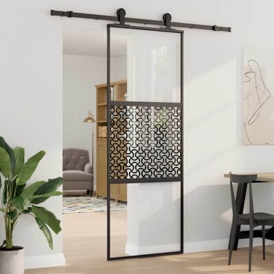 vidaXL Glastür Schwarz 76 x 2 x 205 cm Aluminium vidaXL Glastür Schwarz 76 x 2 x 205 cm Aluminium