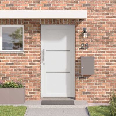 vidaXL Vordertür Weiß PVC vidaXL Vordertür Weiß PVC