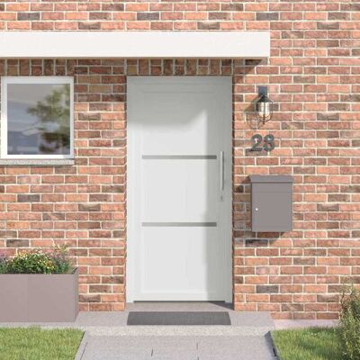 vidaXL Vordertür Weiß PVC vidaXL Vordertür Weiß PVC