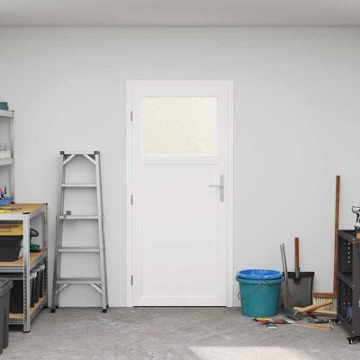 vidaXL Seiteneingangstür Anthrazit und Weiß 98 x 198 cm PVC vidaXL Seiteneingangstür Anthrazit und Weiß 98 x 198 cm PVC