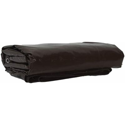 vidaXL Tarpaulin 650g / m² Braun 1,5 x 10 m Canvas with PVC Coating vidaXL Tarpaulin 650g / m² Braun 1,5 x 10 m Canvas with PVC Coating