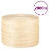 vidaXL Seil 100% Sisal 3 mm 2000 m