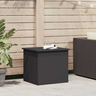 vidaXL Gartenlagerkissenbox Stahl 55 x 50,5 x 50 cm 117 L Schwarz vidaXL Gartenlagerkissenbox Stahl 55 x 50,5 x 50 cm 117 L Schwarz