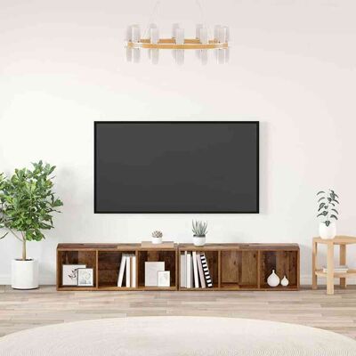 vidaXL TV-Schrankset 2 pcs Altholz Holzwerkstoff vidaXL TV-Schrankset 2 pcs Altholz Holzwerkstoff